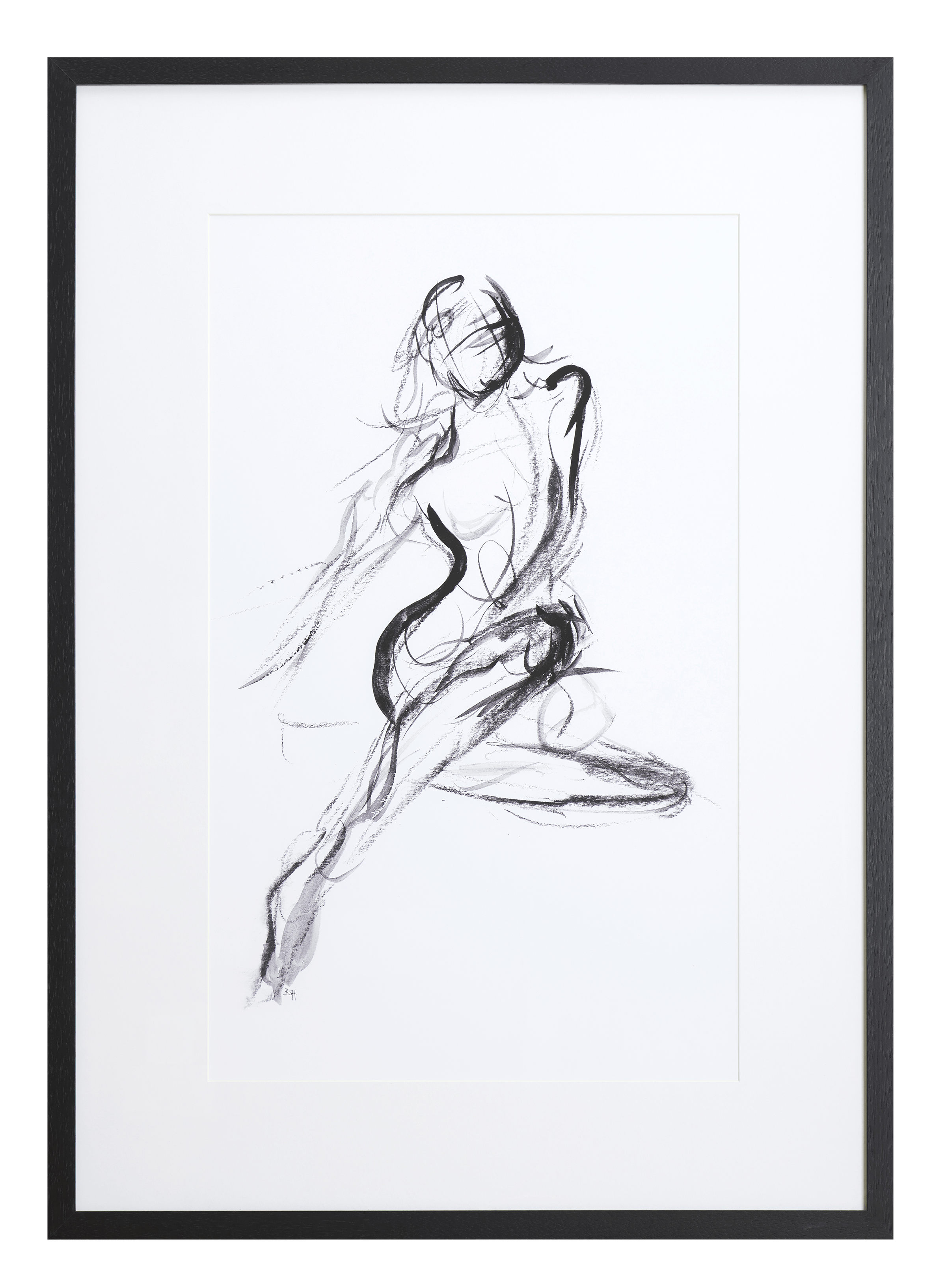 Neptune Wall Art Sketch Seated, V