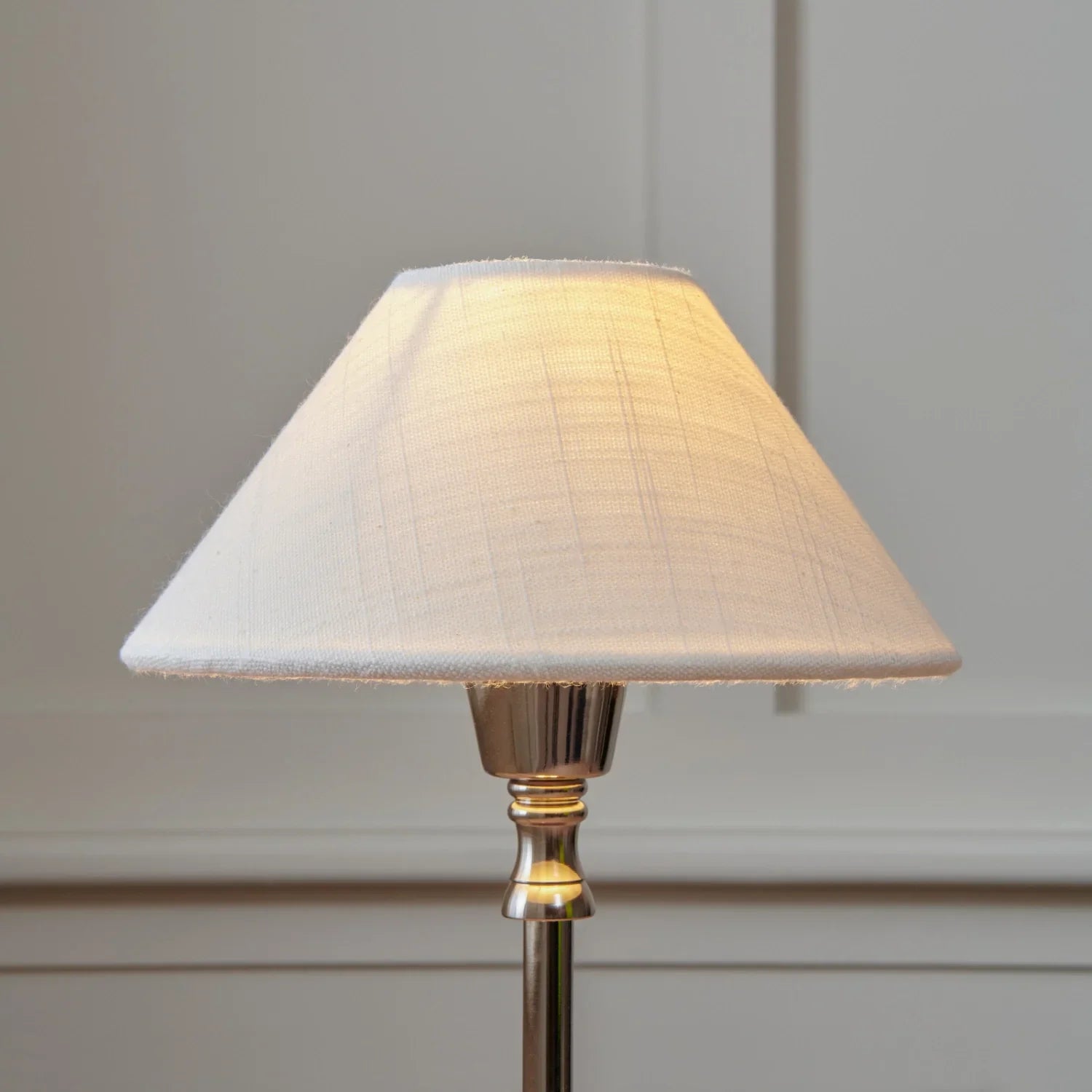 Neptune Accessories_Lighting_Lighting accessories 8in Oliver Linen Coolie Lampshade, Warm White