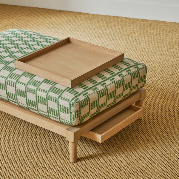 Neptune Furniture_Upholstery_Foot stools default Ophelia Small Footstool, Green Cove