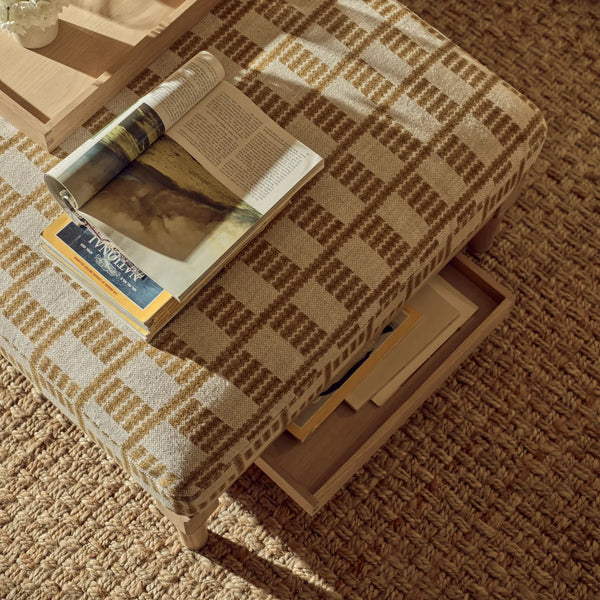 Neptune Furniture_Upholstery_Foot stools default Ophelia Small Footstool, Saffron Cove