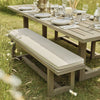 Neptune Seasonal_Garden_Outdoor dining and carver chairs Pembrey 3 Seater Teak Garden Bench