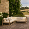 Neptune Outdoor garden sets default Pembrey 6 Seater Teak Modular Garden Corner Sofa Set
