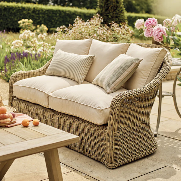 Neptune Seasonal_Garden_Outdoor sofas and relaxed chairs default Purbeck 2 Seater Teak Garden Sofa & Armchair Set with Coffee Table