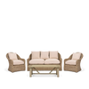 Neptune Seasonal_Garden_Outdoor sofas and relaxed chairs default Purbeck 4 Seater Wicker Garden Sofa & Armchair Set with Coffee Table