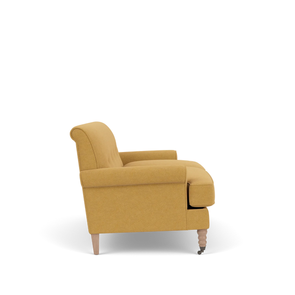 Renewed George 2 Seater Sofa - Signature Linen Saffron - IN Legs