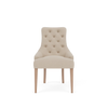 Neptune Furniture_Upholstery_Upholstered dining & bar stools default Renewed Henley Dining Chair - Heavyweight Linen Millet - Pale Oak