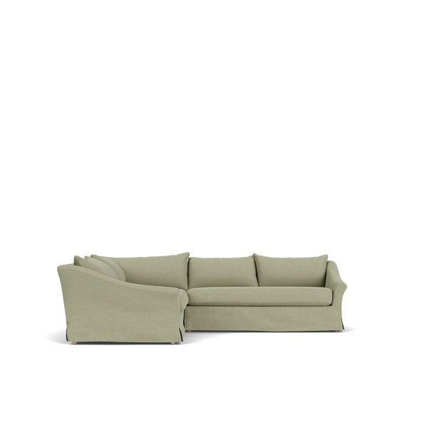 Neptune Furniture_Upholstery_Sofas default Renewed Long Island 4 Seater L Shape Corner Sofa, Left - Heavyweight Linen Sage