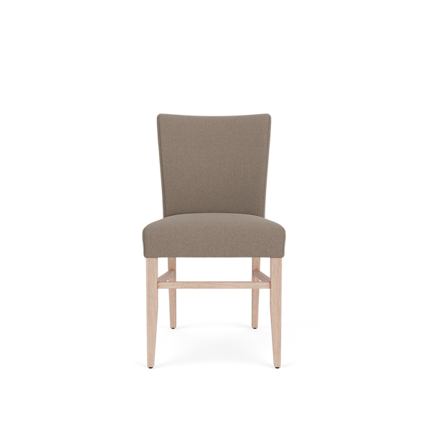Neptune Furniture_Upholstery_Upholstered dining & bar stools default Renewed Miller Chair, Heavyweight Linen Spelt, Pale Oak Legs