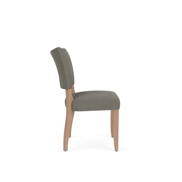 Neptune Furniture_Upholstery_Upholstered dining & bar stools default Renewed Mowbray Dining Chair - Harry Storm - Natural Oak Legs