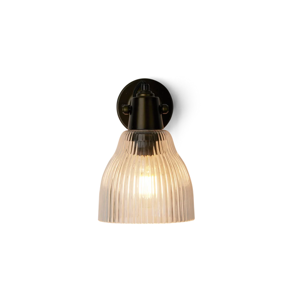 Neptune Accessories_Lighting_Wall lights default Shaftesbury Flutted Glass Wall Light, Bronze