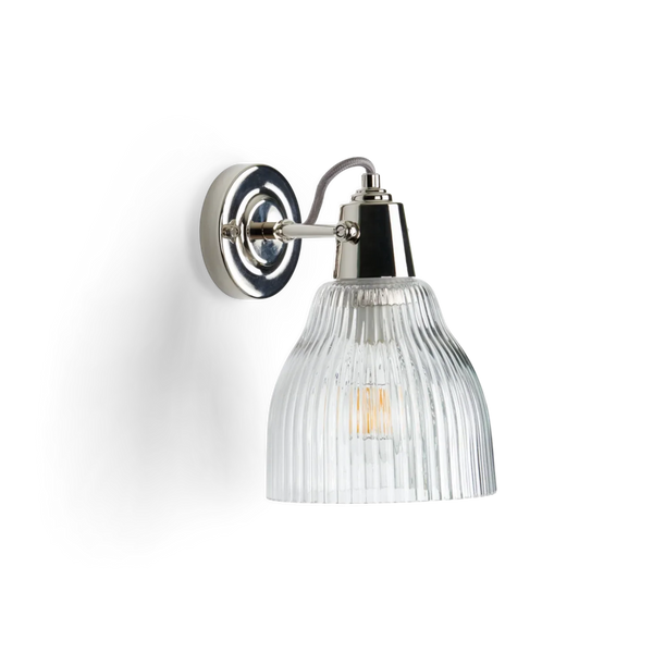 Neptune Accessories_Lighting_Wall lights default Shaftesbury Flutted Glass Wall Light, Chrome