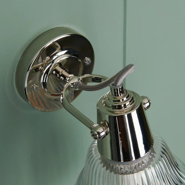 Neptune Accessories_Lighting_Wall lights default Shaftesbury Flutted Glass Wall Light, Chrome