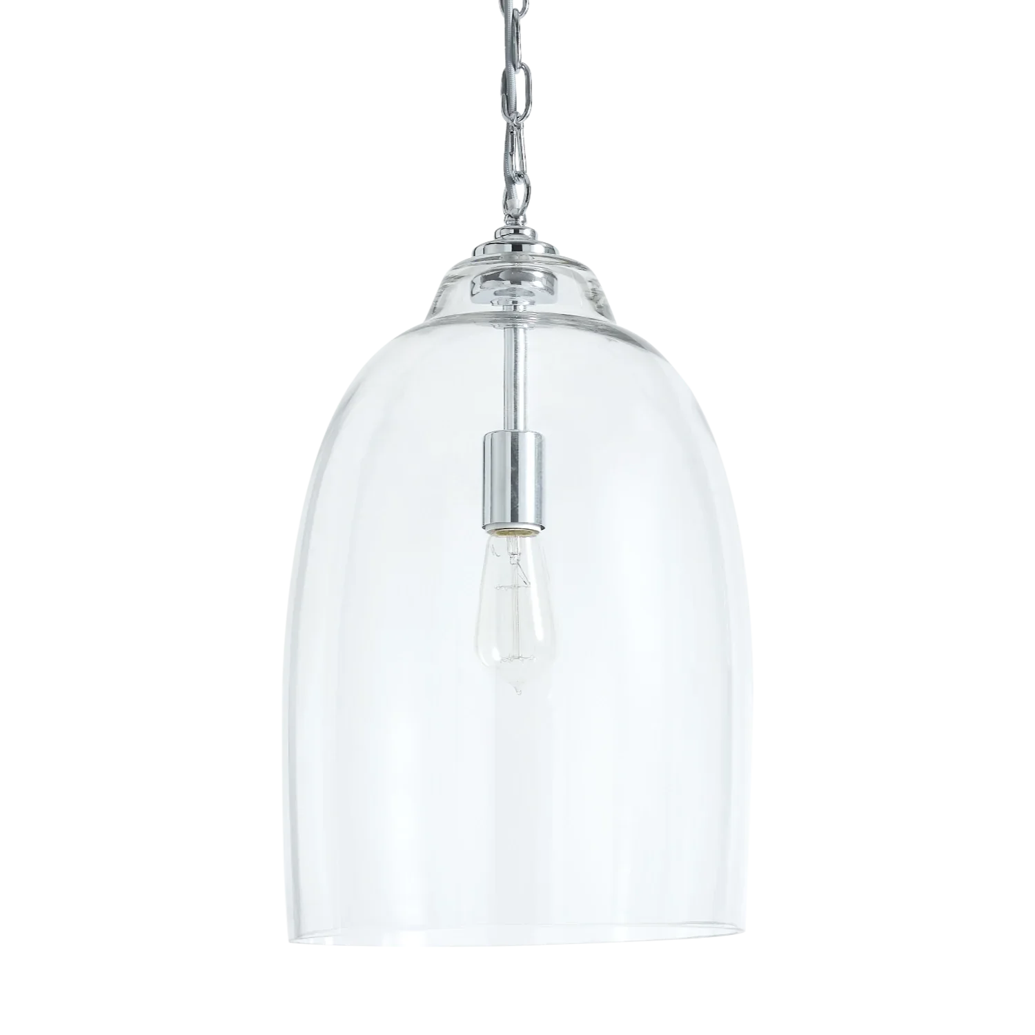 Neptune Accessories_Lighting_Pendants Shaftesbury Glass Pendant Light, Chrome