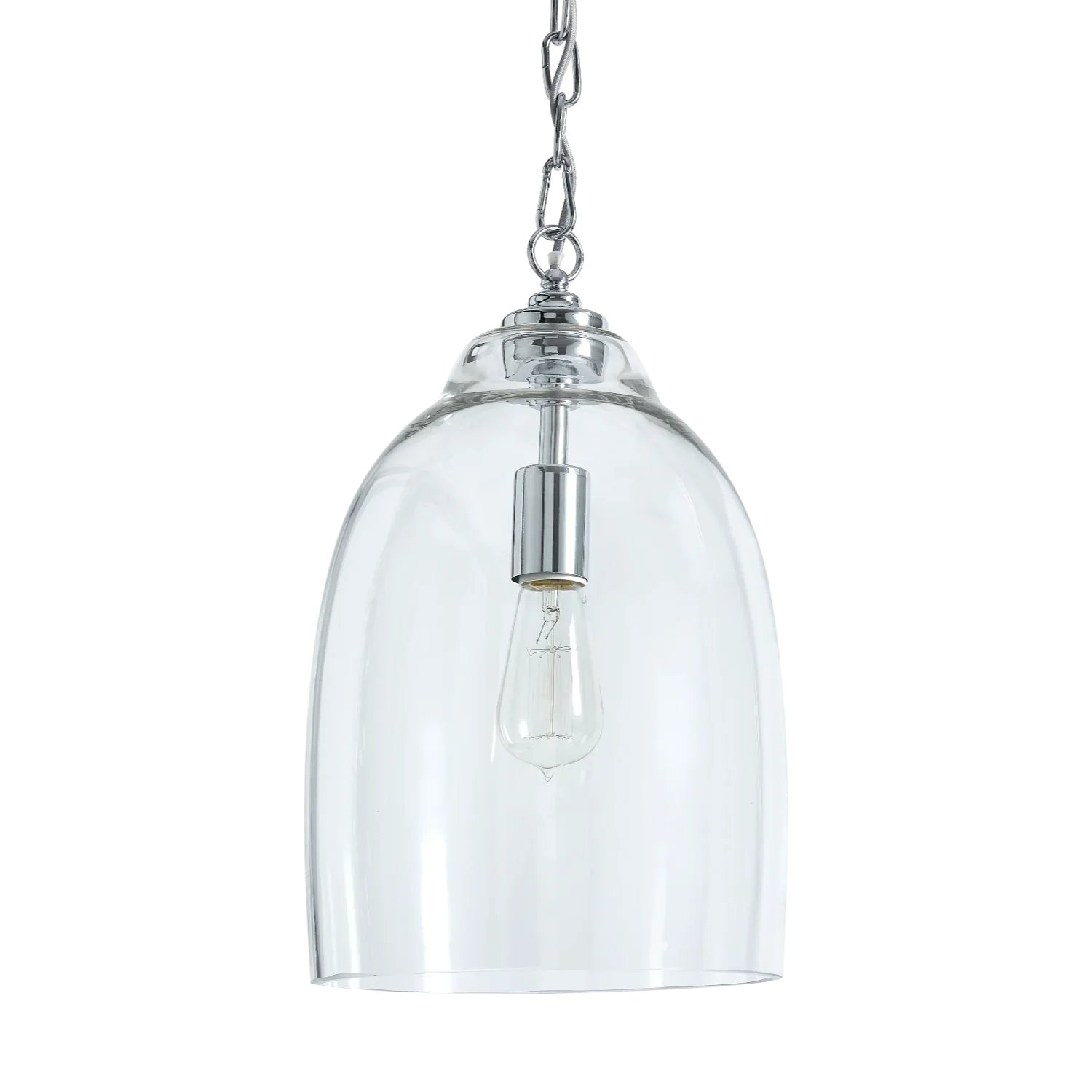 Neptune Accessories_Lighting_Pendants Shaftesbury Glass Pendant Light, Chrome