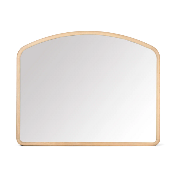 Sherwood Arched Overmantel Wall Mirror, Vintage Oak
