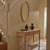Sherwood Oval Wall Mirror, Vintage Oak