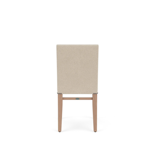 Shoreditch Dining Chair, Linara Linen Natural - Natural Oak Legs