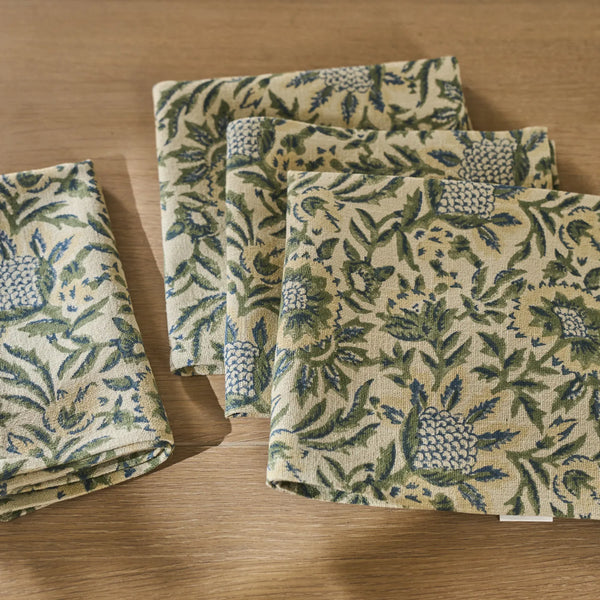 Neptune Accessories_Tabletop_Table linens default Sylvie Cotton Linen Napkins, Set of 4