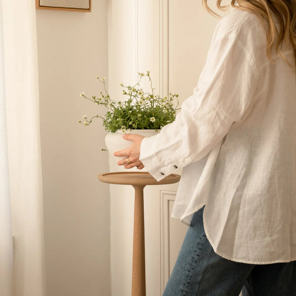 Neptune Furniture_Living & dining furniture_Coffee and side tables default Thornbury Oak Plant Stand, Natural Oak