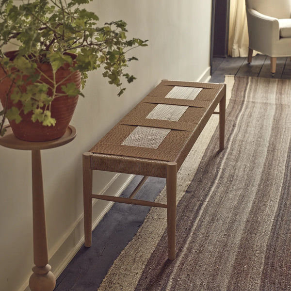 Neptune Furniture_Living & dining furniture_Dining & bar stools default Tilbury 3 Seater Rattan Dining Bench