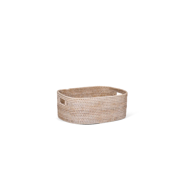 Tiverton Rectangular Rattan Basket, Large