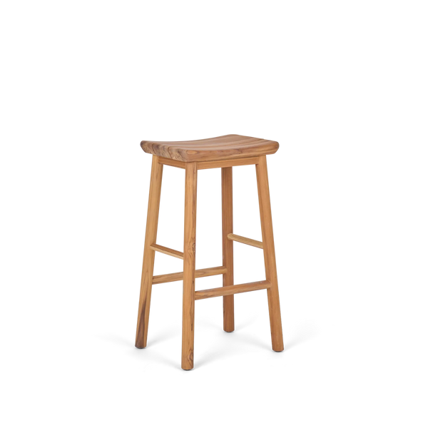 Neptune Seasonal_Garden_Outdoor dining and carver chairs default Walcot Teak Outdoor Garden Bar Stool