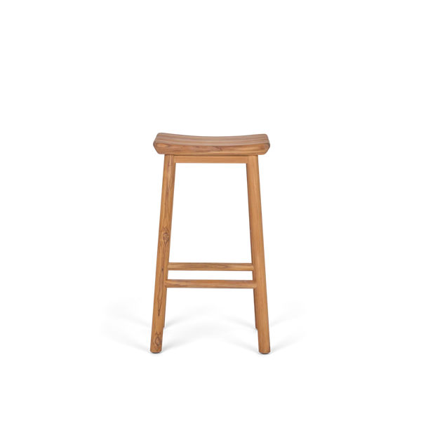 Neptune Seasonal_Garden_Outdoor dining and carver chairs default Walcot Teak Outdoor Garden Bar Stool