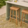 Neptune Seasonal_Garden_Outdoor dining and carver chairs default Walcot Teak Outdoor Garden Bar Stool