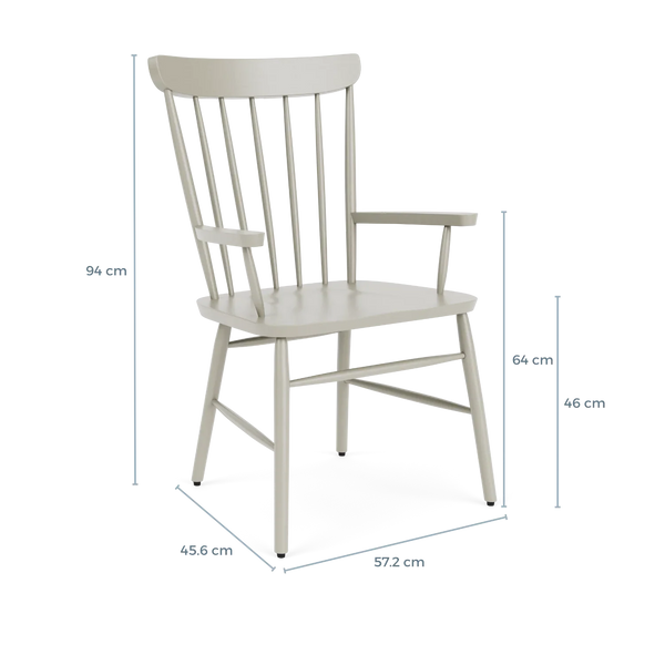 Neptune Furniture_Living & dining furniture_Dining & bar stools default Wardley Carver Chair, Shingle