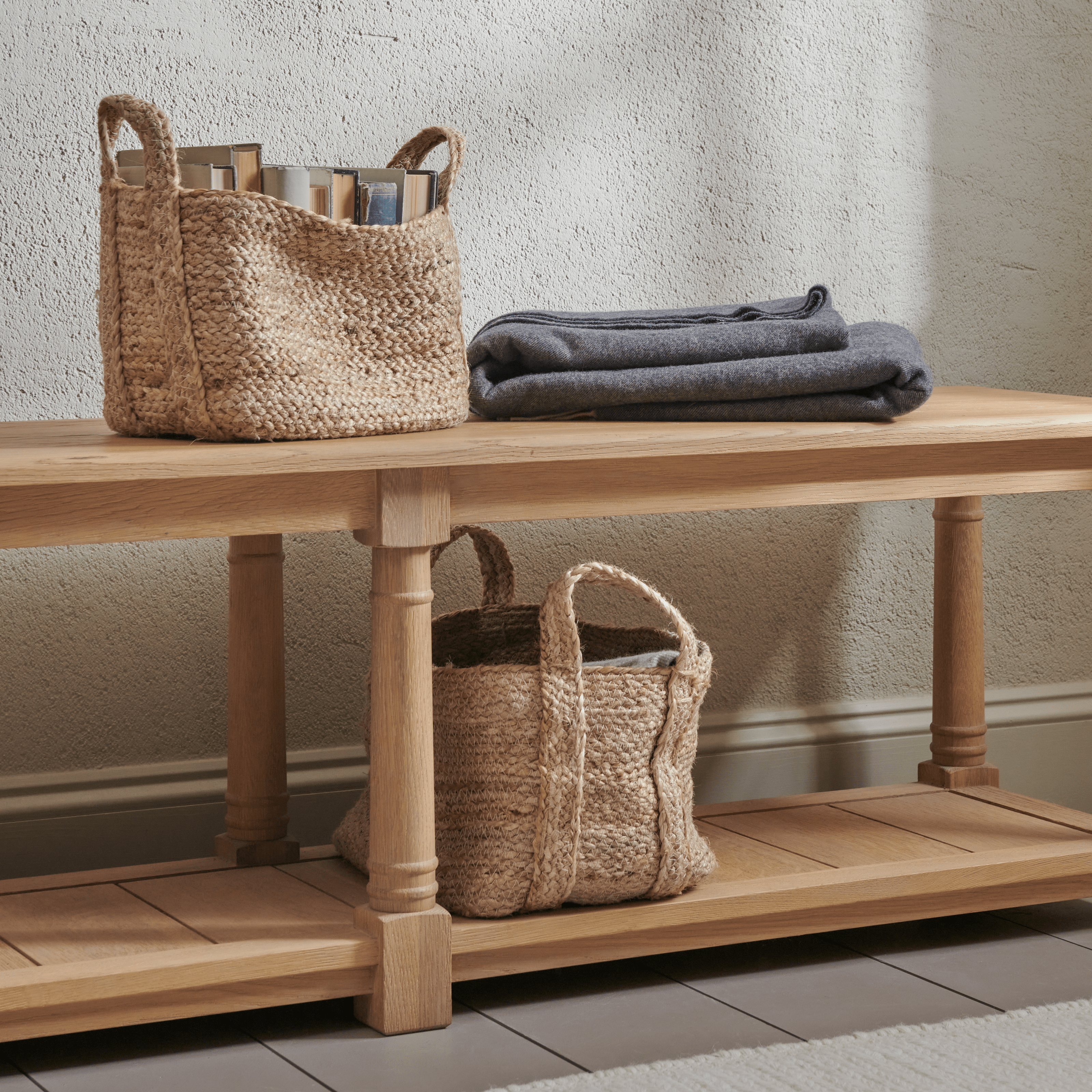 Neptune Baskets Small Arbroath Jute Basket