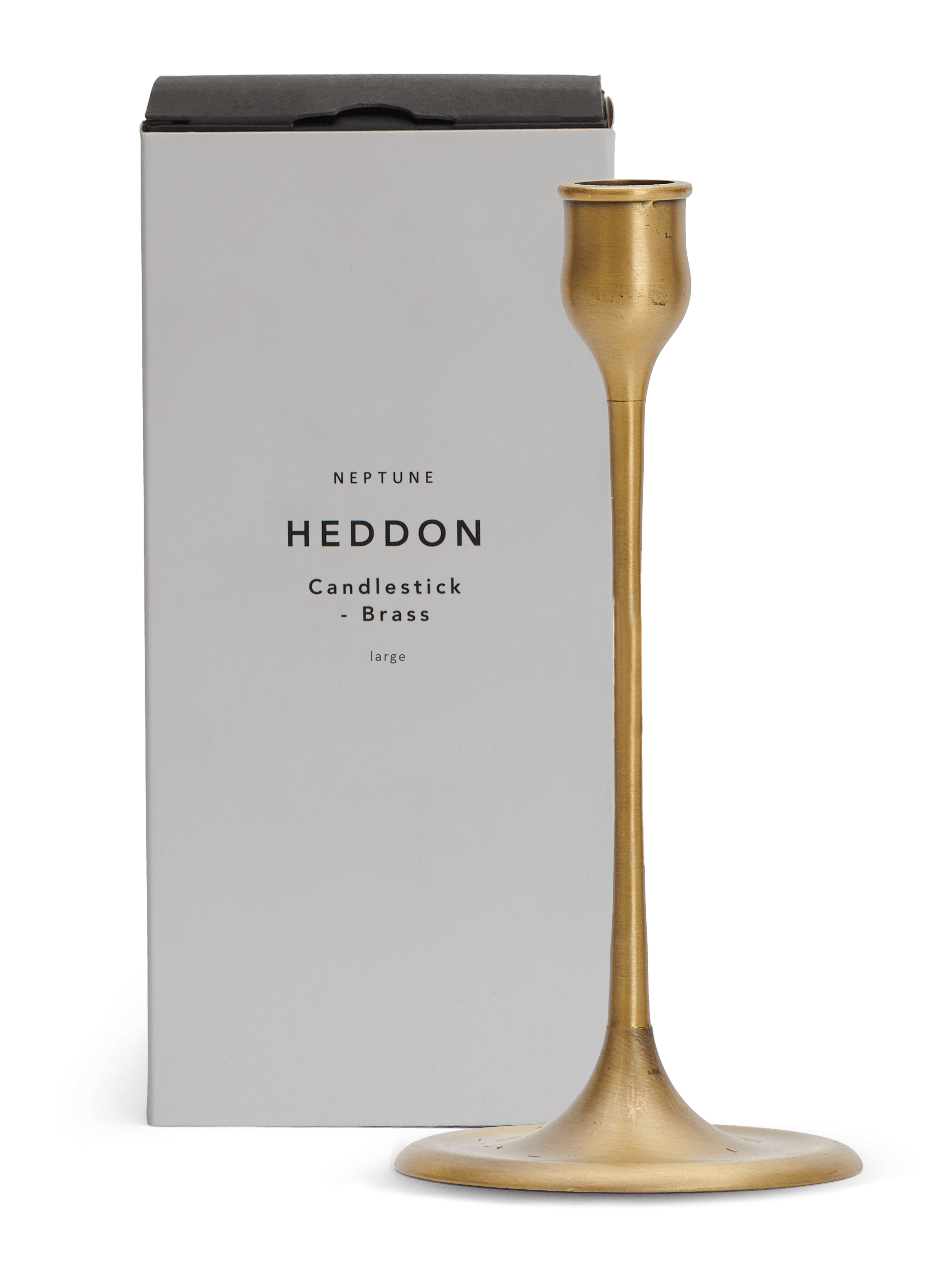 Neptune Candlesticks & Tealight Holders Heddon Candlestick, Brass