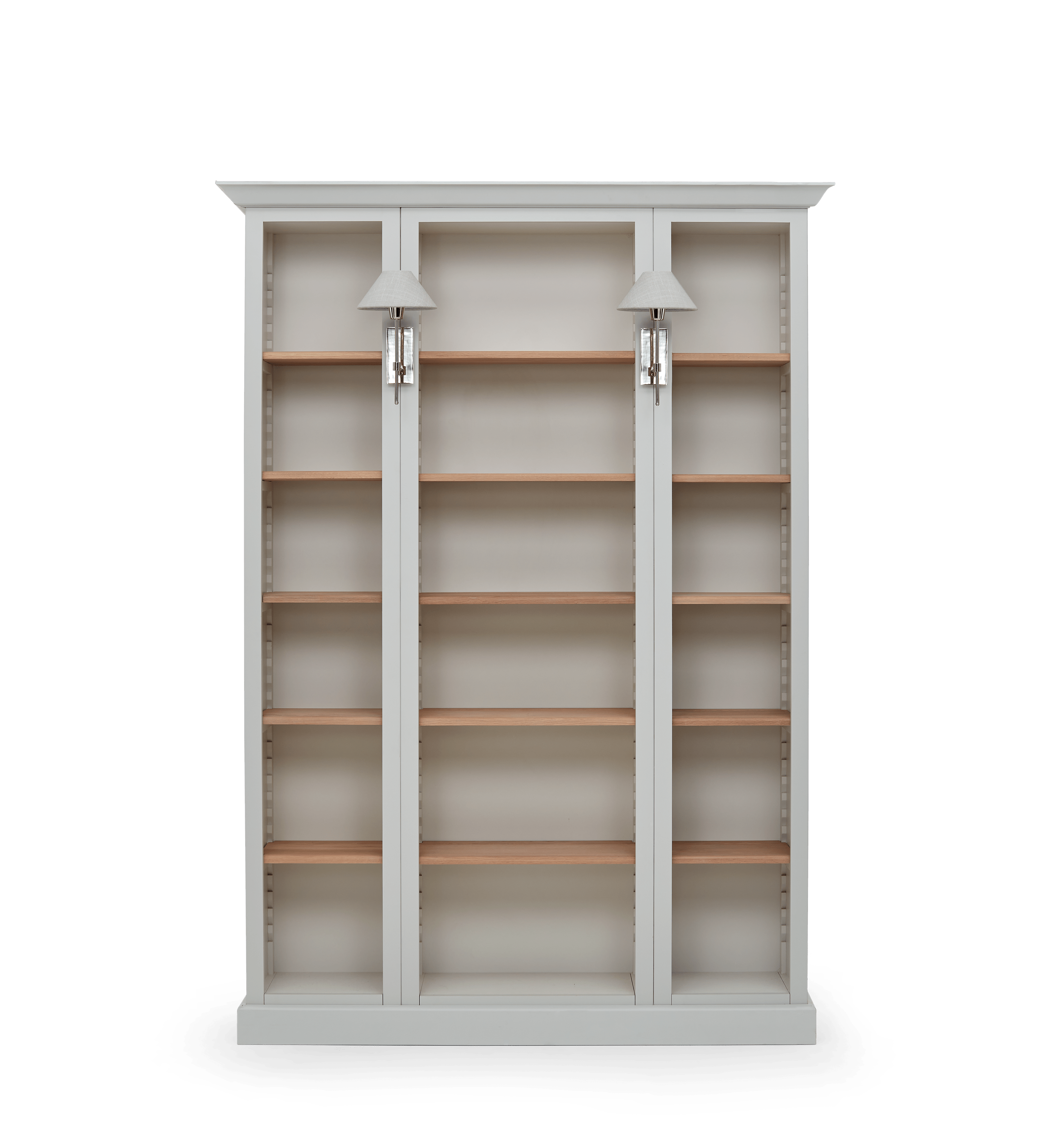 Neptune Fitted Storage 0 paint service / 1450mm / with Hanover Nickel Lights Pembroke Fitted Storage