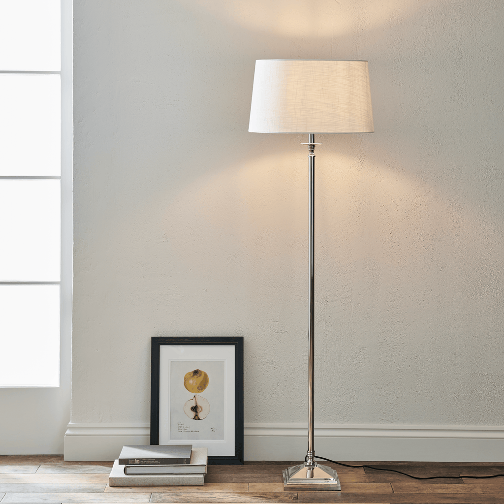 Hanover Floor Lamp, Nickel – Neptune