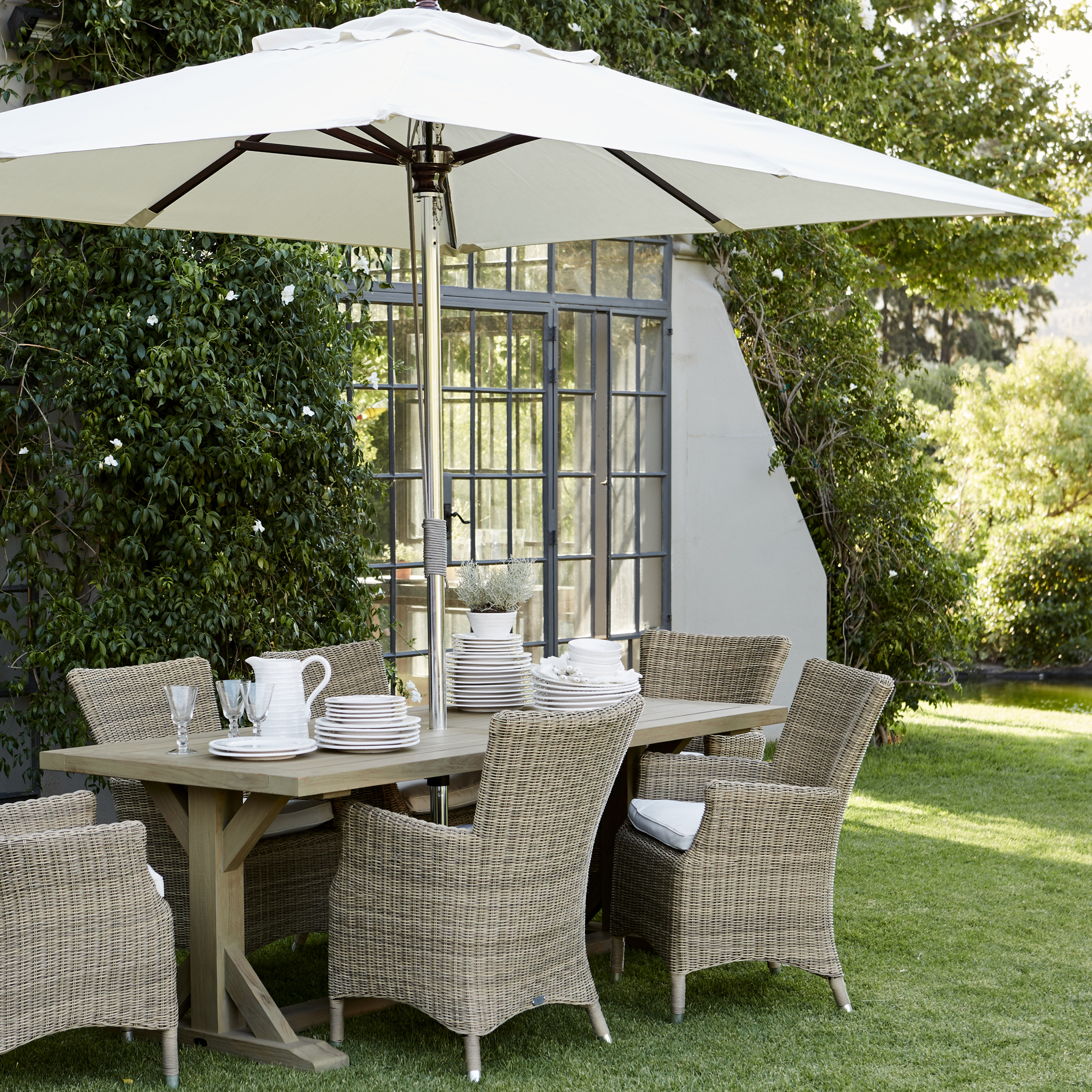 Neptune Parasols default Spinnaker Rectangular Parasol