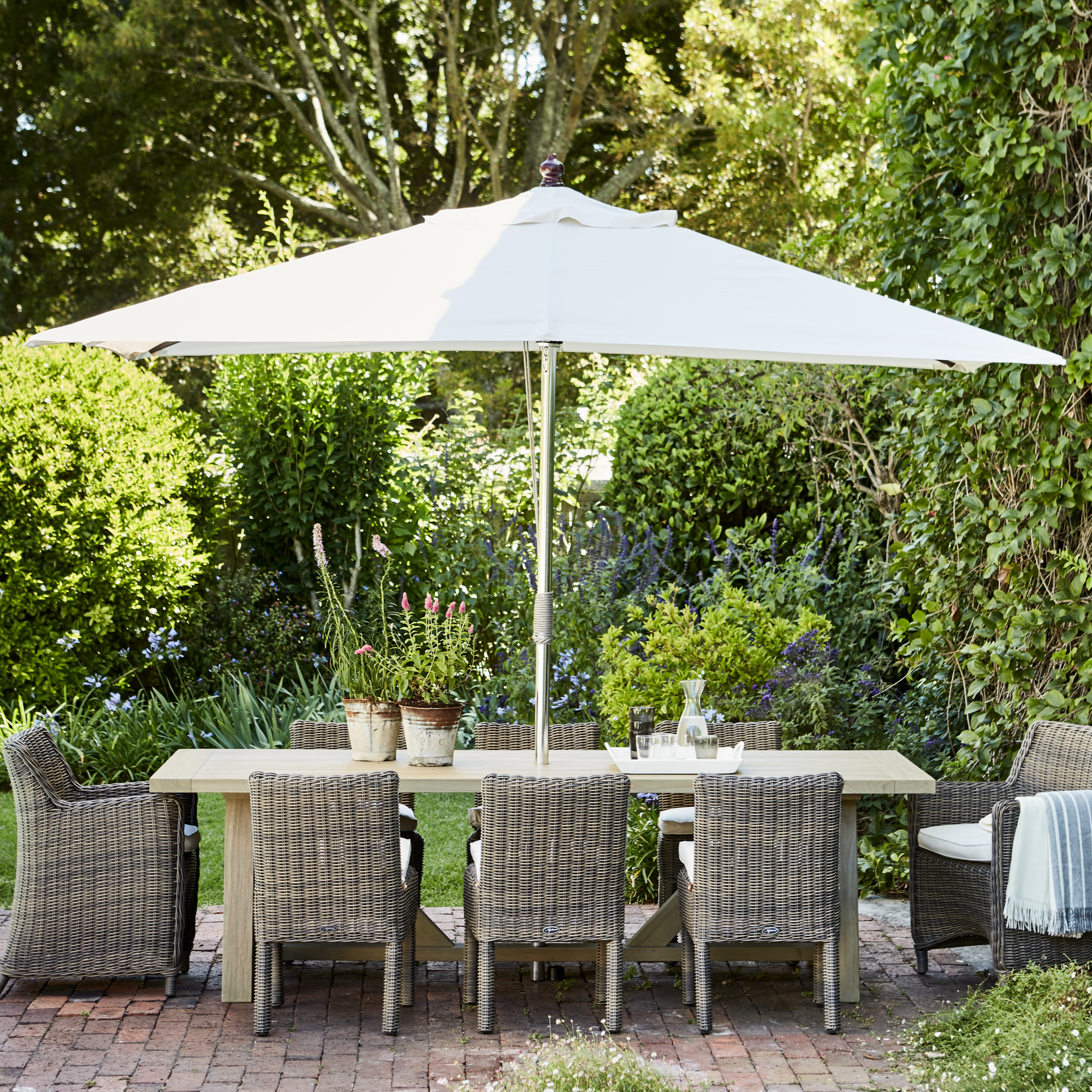 Neptune Parasols default Spinnaker Rectangular Parasol