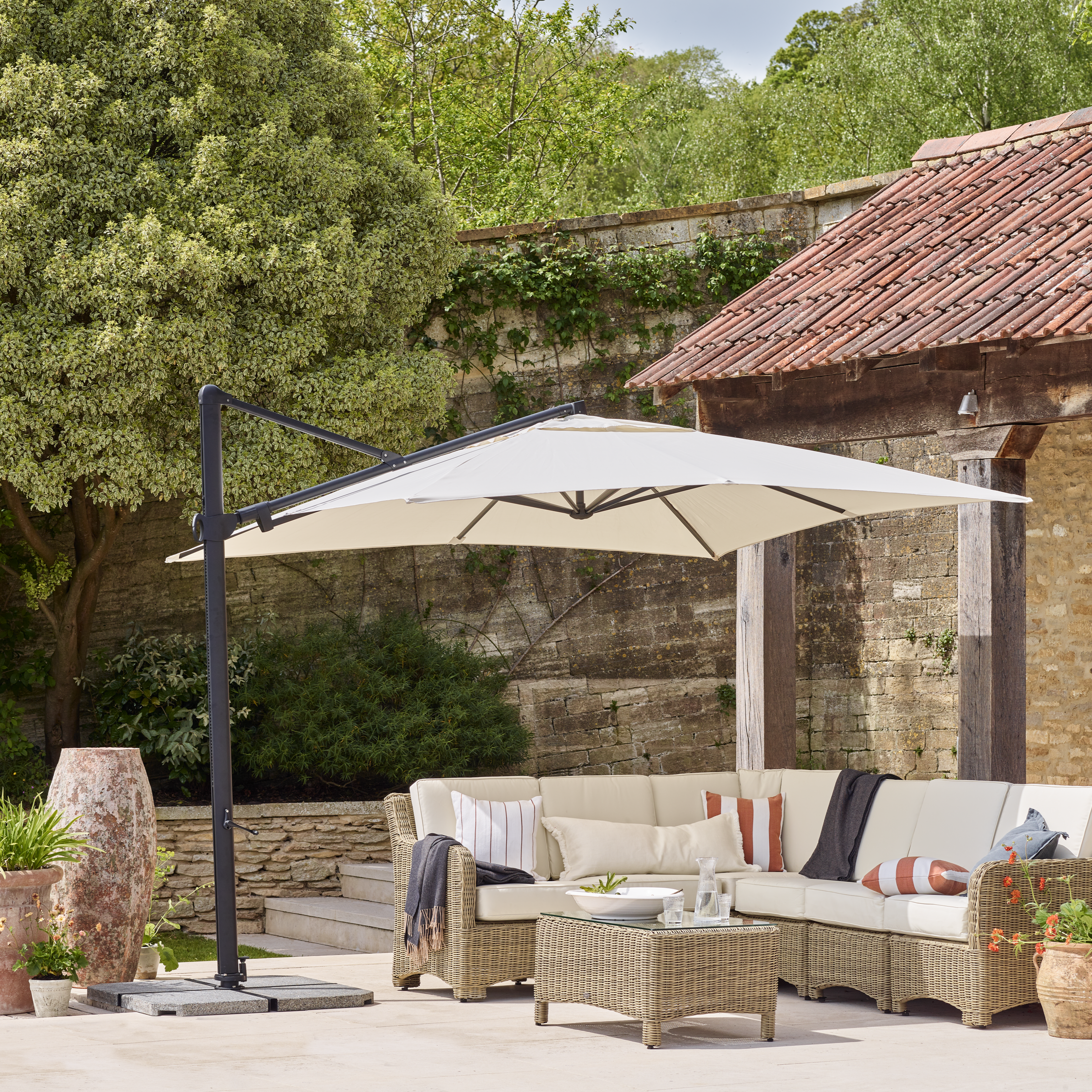 Neptune Parasols Spritsail Square Parasol