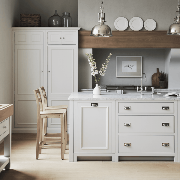 Neptune Stools Suffolk High Back Bar Stool, Oak