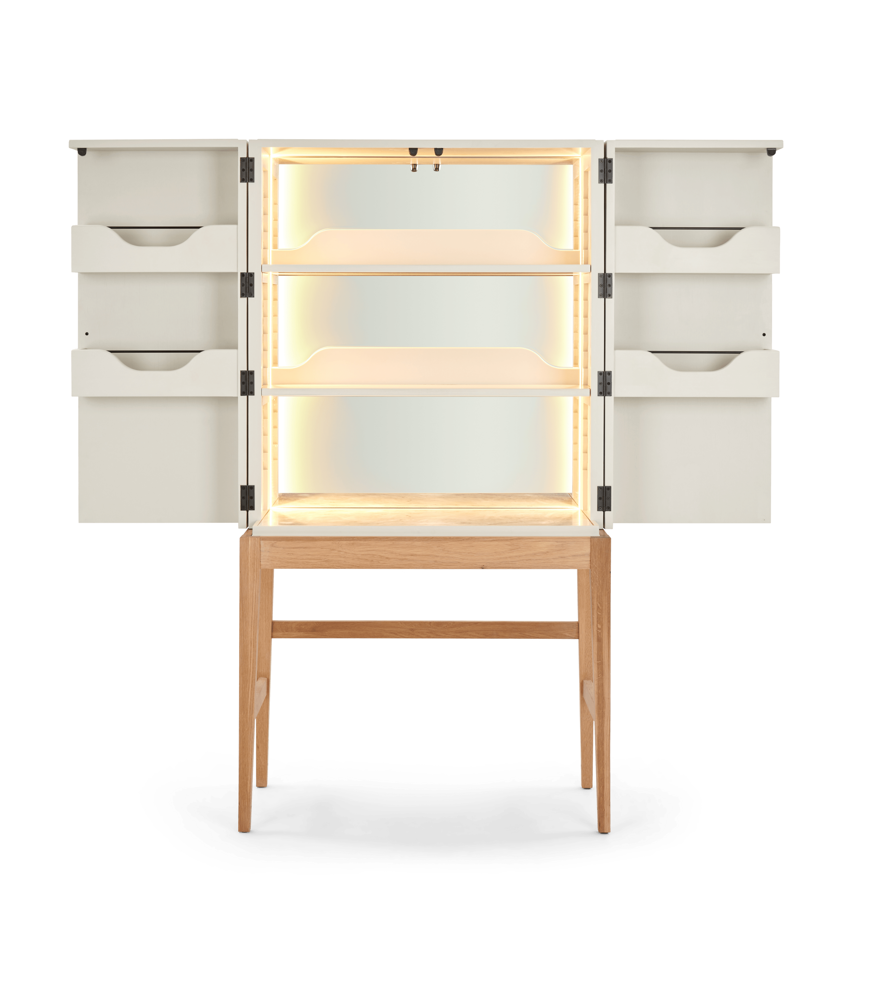 Neptune Storage Ardingly Cabinet with Marble Base & Mirrored Back