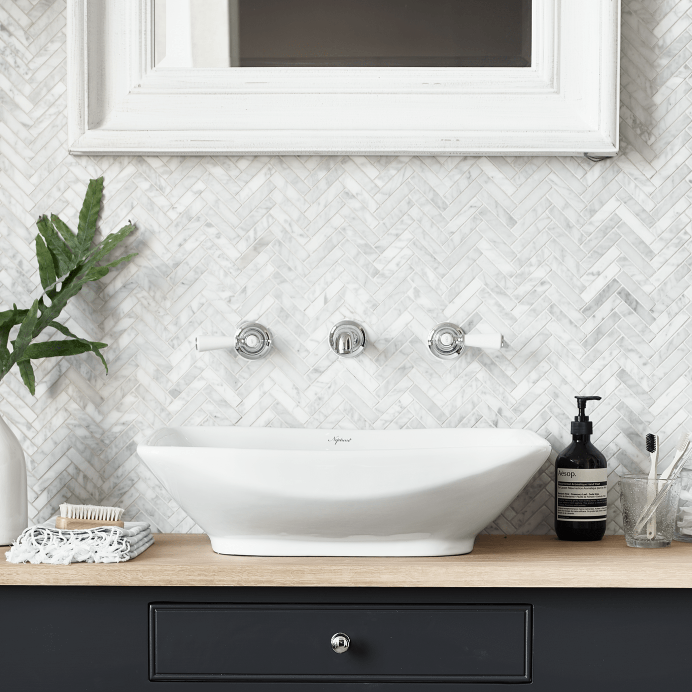 Neptune Taps Bamburgh Wall Mounted Basin Tap