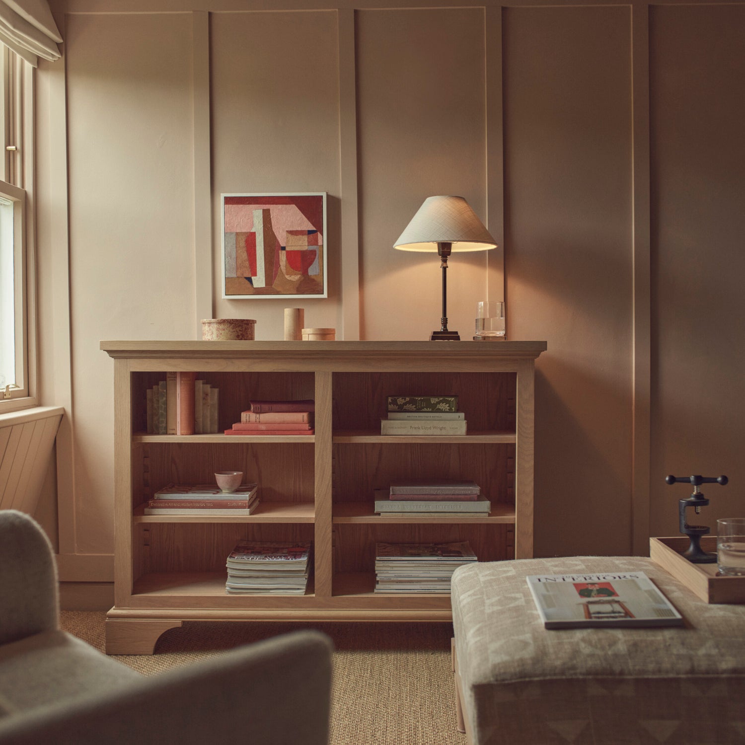 Henley Low Oak Bookcase