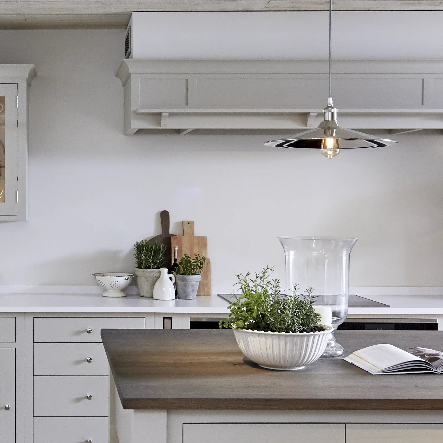 Keats Nickel Pendant Light