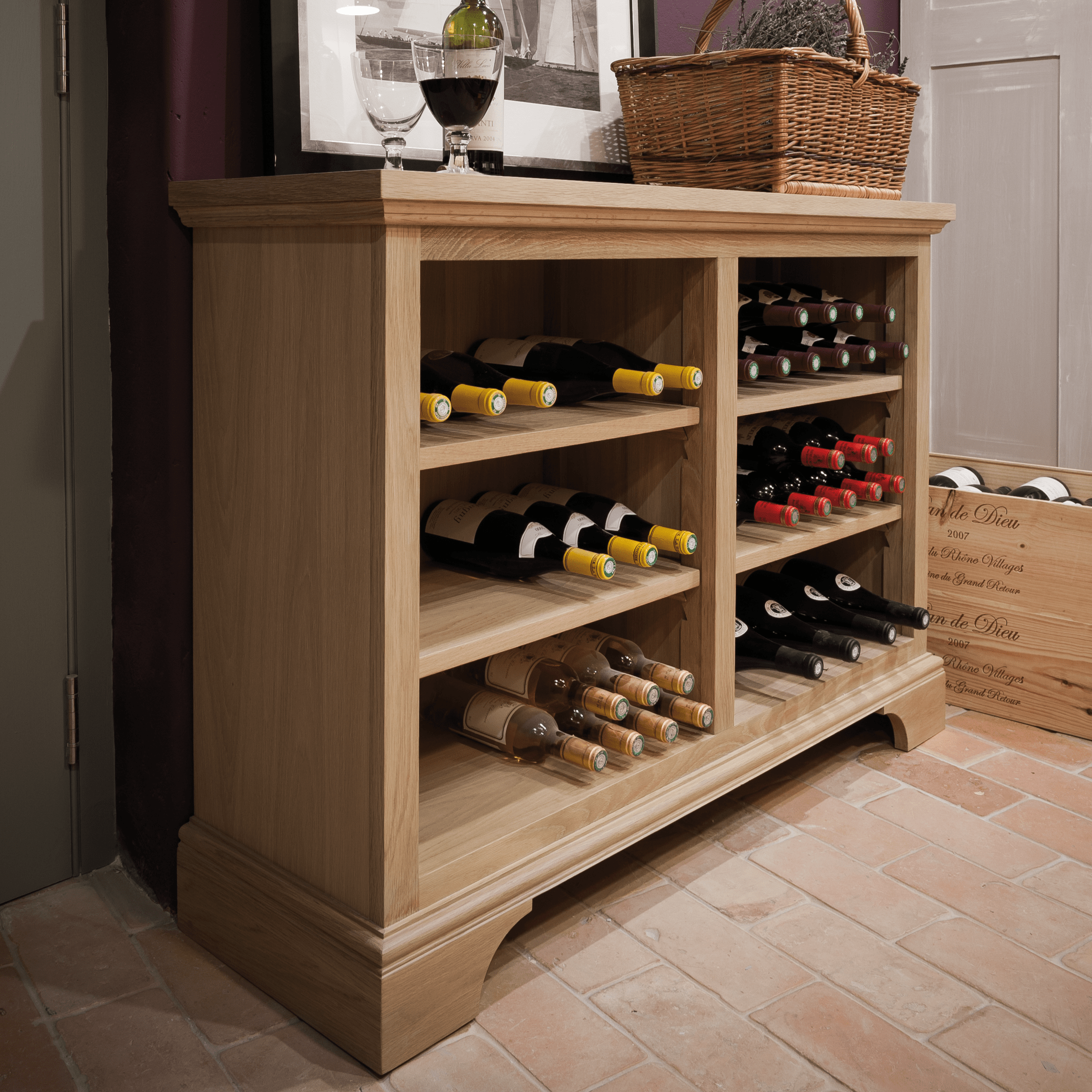 Wine Bottle Bookshelf Henley Bookcase – Neptune
