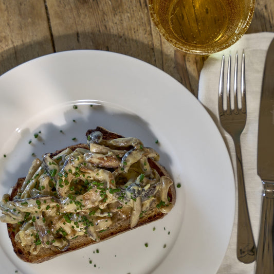Creamy garlic mushrooms on sourdough recipe