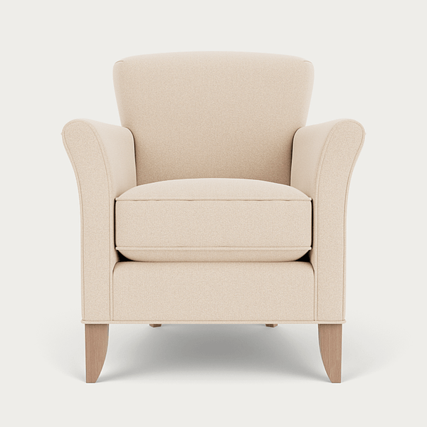 Neptune Armchairs Heavyweight Linen Pale Oat / Natural Oak Matilda Armchair
