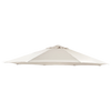 A large patio umbrella shown from a side perspective on a solid white background.