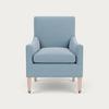 Neptune Furniture_Upholstery_Accent chairs Linara Flax Blue / Natural Oak Theo Armchair