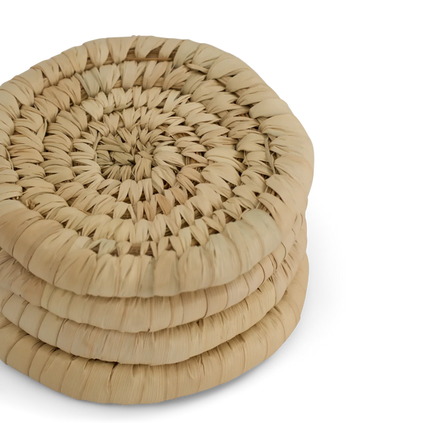Ashdown round coasters, set of 4 on white background
