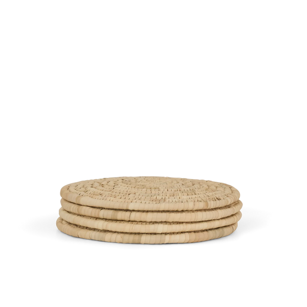 Ashdown round placemats, set of 4 on white background