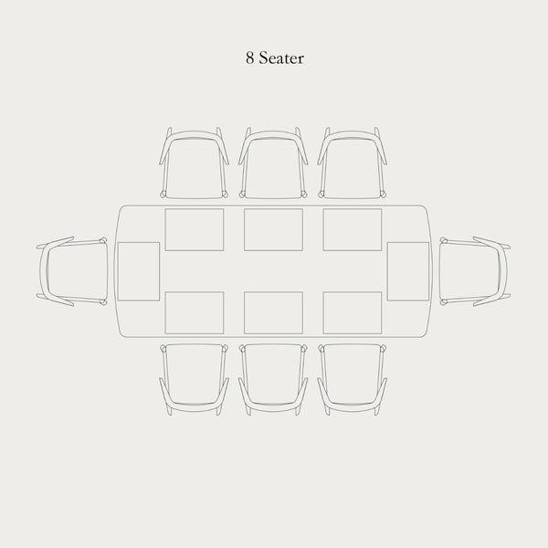 Neptune Tables Borough 8 Seater Rectangular Dining Table, Natural Oak