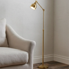 Neptune Accessories_Lighting_Floor lamps default Brompton Antique Brass Reading Floor Lamp